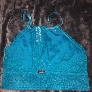 Small turquoise bralette